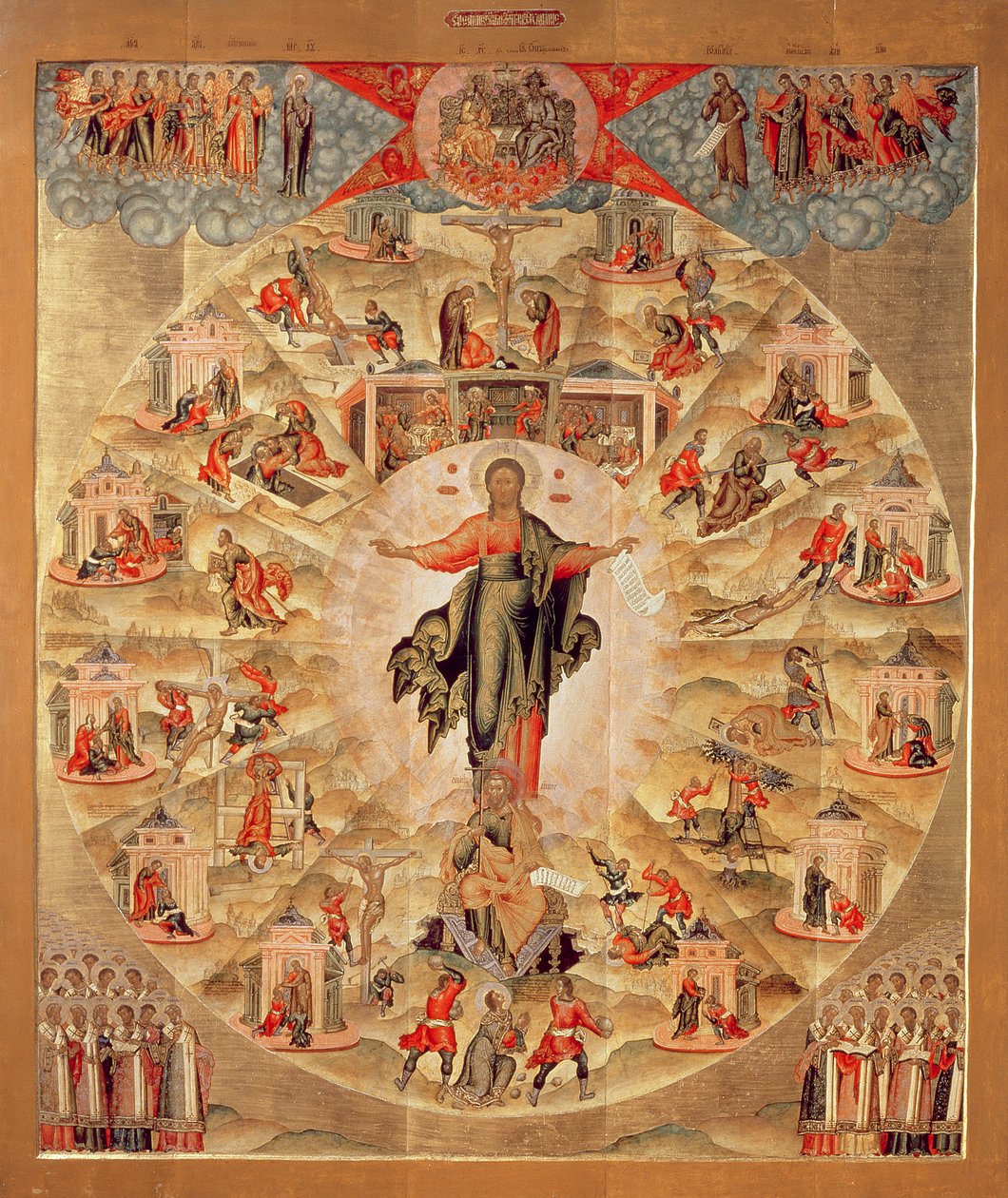 Głoszenie apostoła (tempera na panelu) autorstwa Fjodor Subov