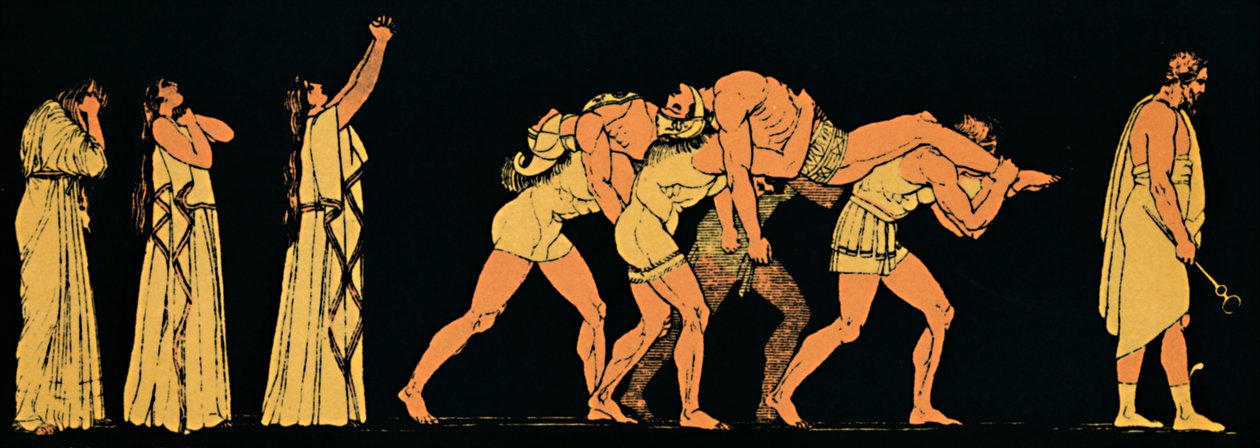 Umarli Bracia, 1880 autorstwa Flaxman
