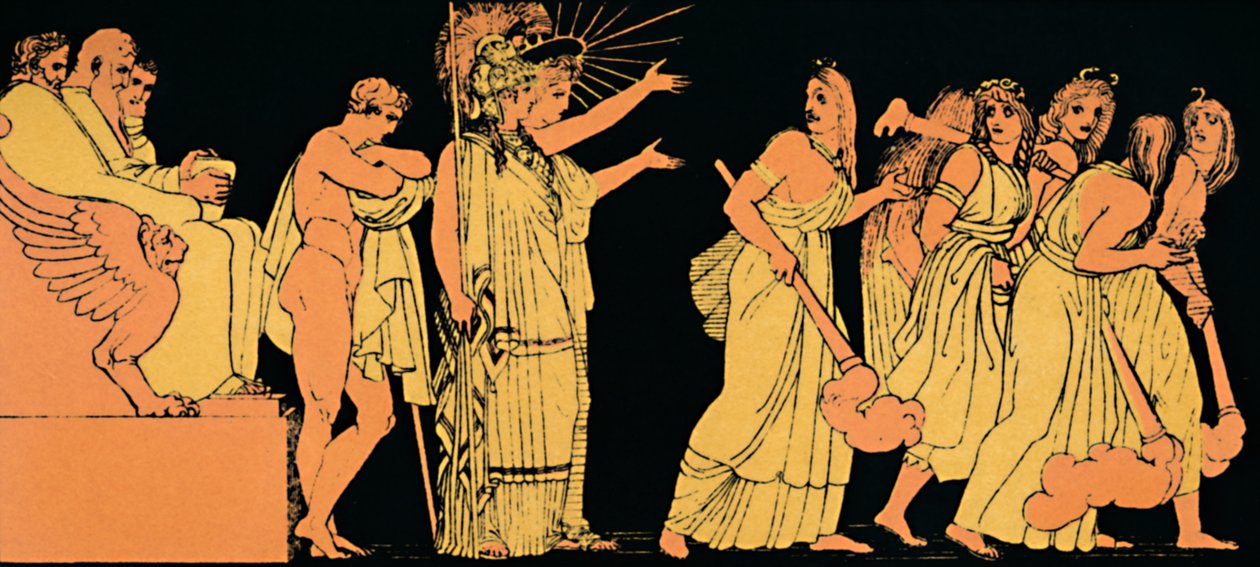Furie odlatujące, 1880 autorstwa Flaxman