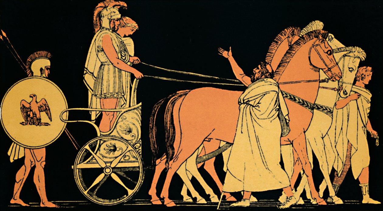 Powrót Agamemnona, 1880 autorstwa Flaxman
