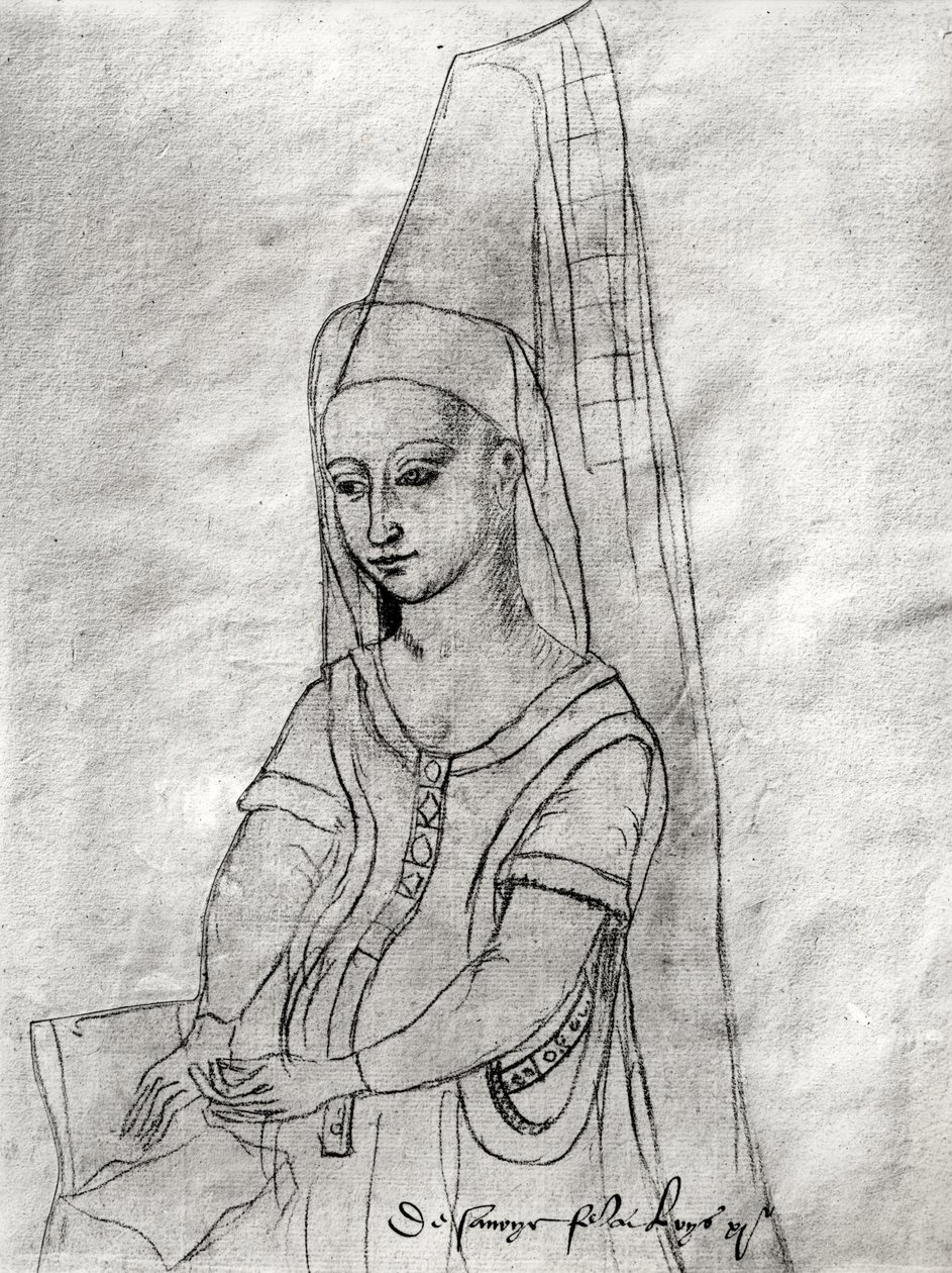 Charlotte de Savoie (ok.1442-83) żona Ludwika XI (1422-83) z „Recueil d