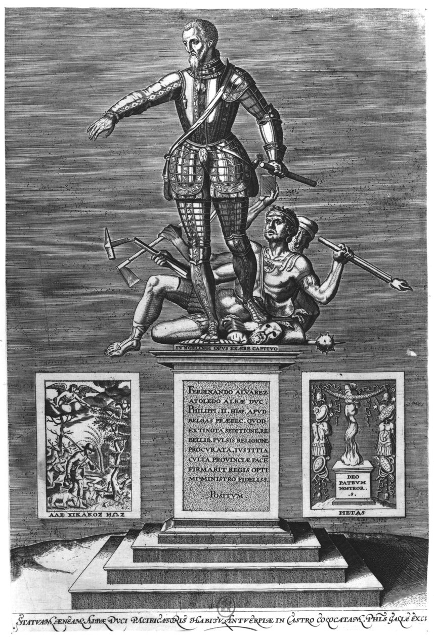 Portret gloryfikujący Ferdynanda Alvareza z Toledo (1508-82) Książę Alba autorstwa Flemish School