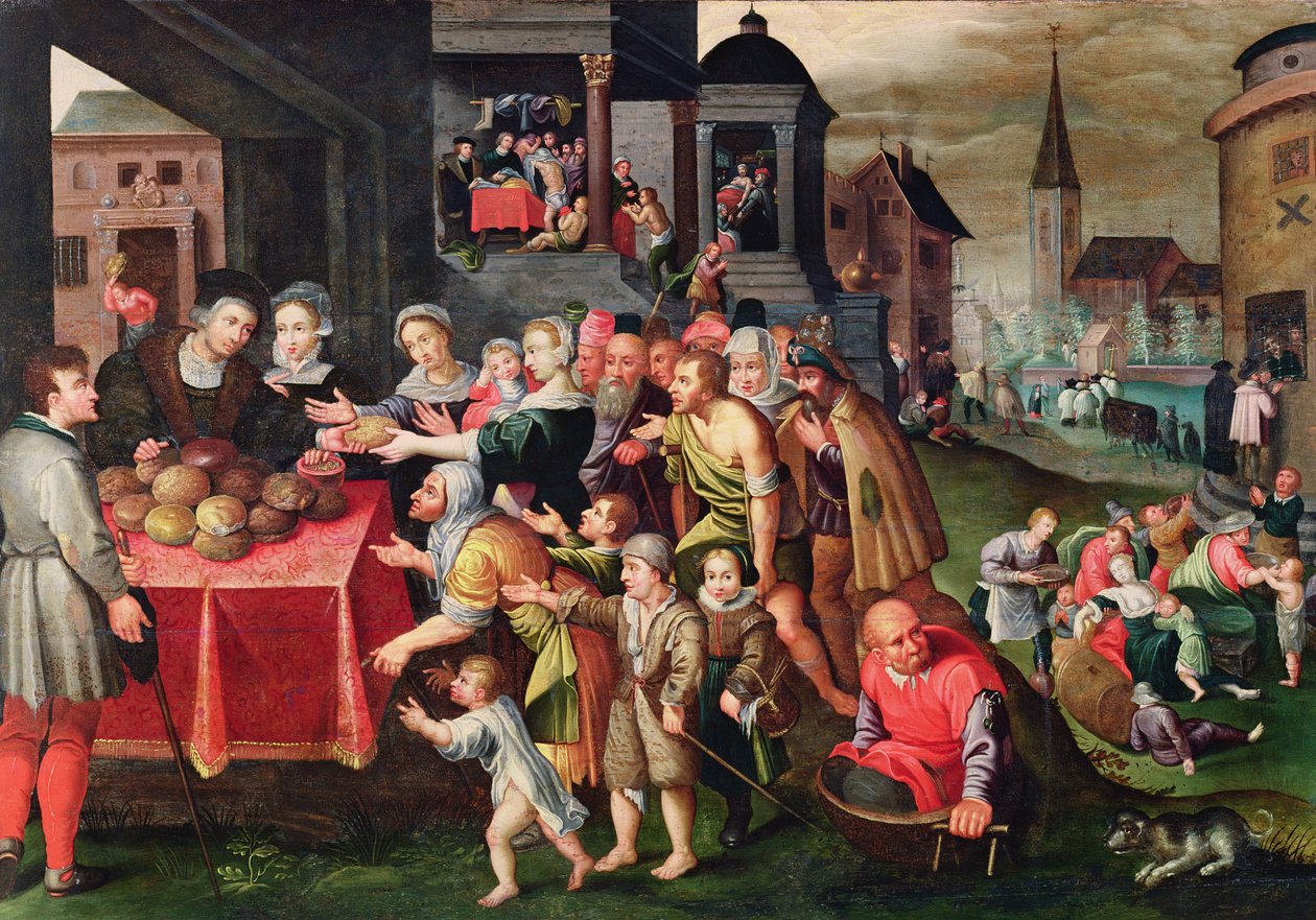 Dzieła miłosierdzia autorstwa Flemish School