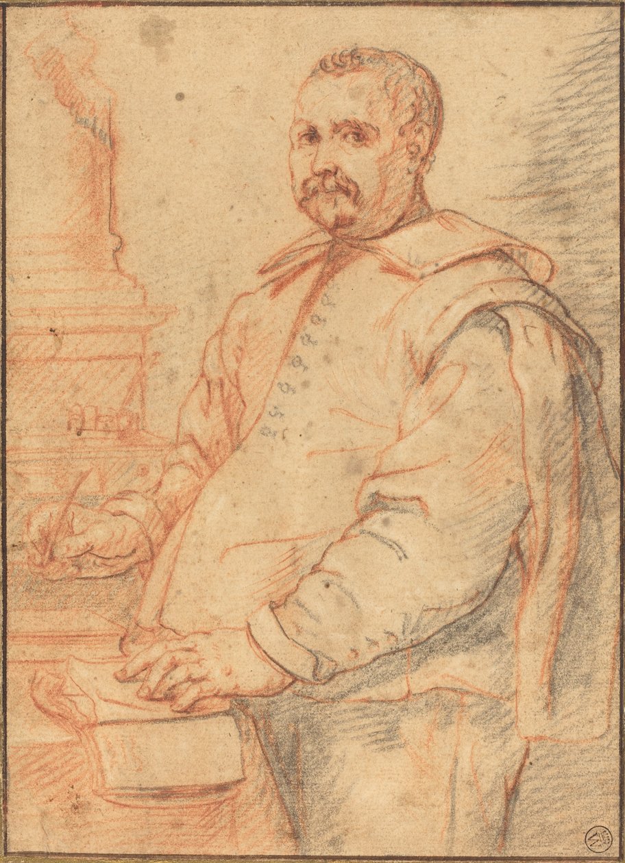 Pisanie uczonego autorstwa Flemish 17th Century