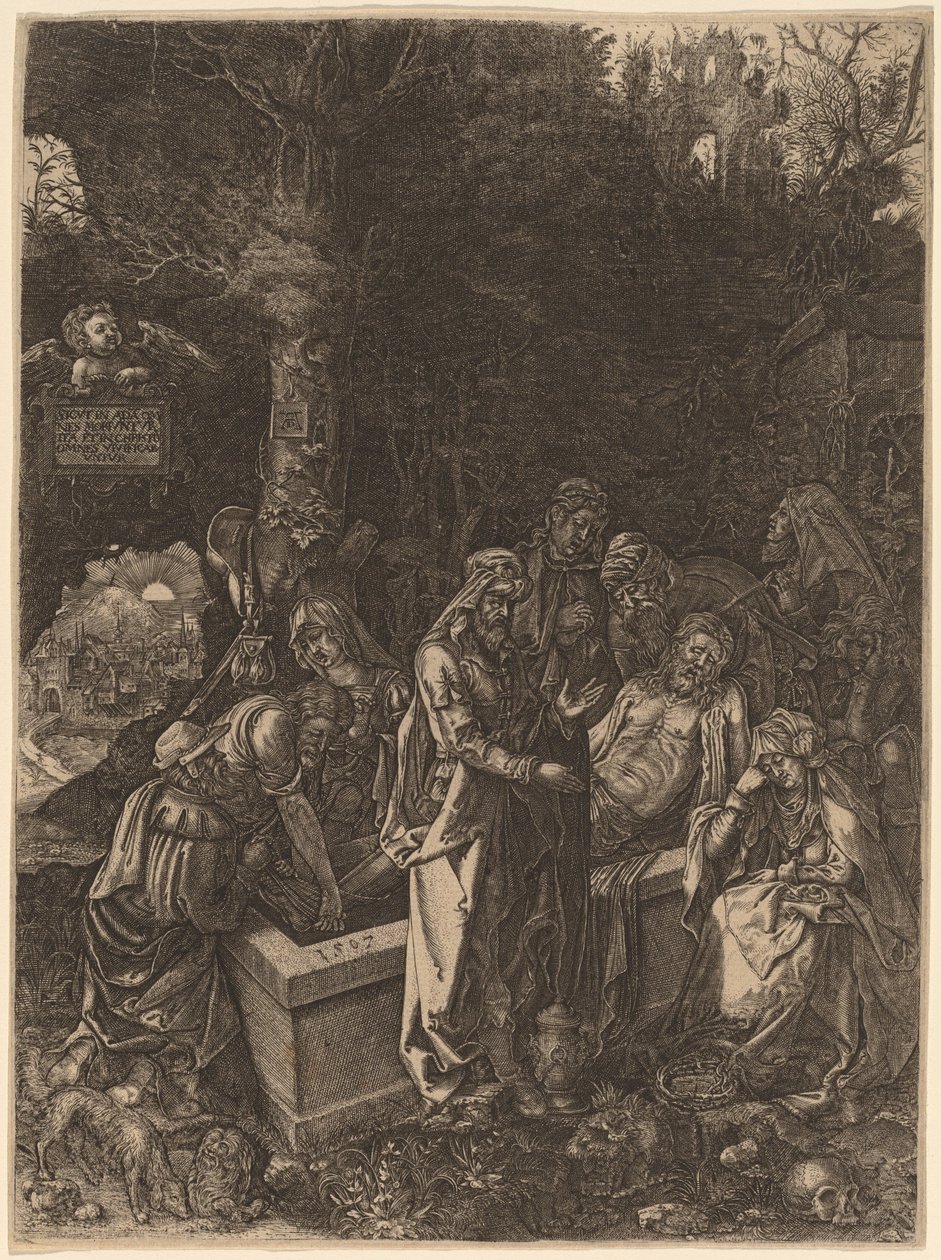 Złożenie do grobu autorstwa Flemish 17th Century, style of Albrecht Dürer