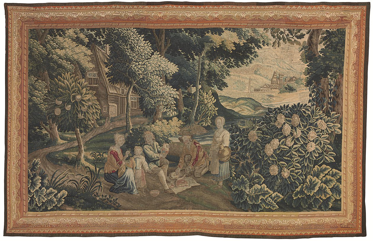 Flamandzki gobelin pasterski, początek XVIII wieku (tkanina) autorstwa Flemish School