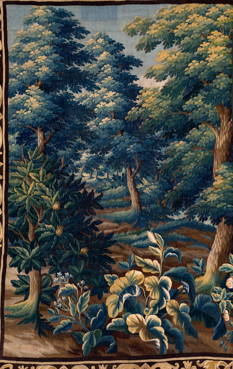 Flamandzki gobelin. Koniec XVII wieku. Własność kościoła Sint-Walburgakerk Oudenaarde (Dekenij van de Sint-Walburga). autorstwa Flemish School