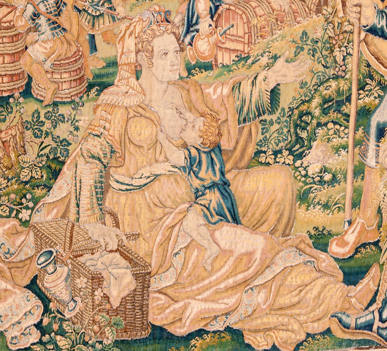Flamandzki gobelin. Seria Księga Judyty. Ścięcie Holofernesa (La decapitación de Holofernes). Siódmy gobelin w serii. Produkcja Holandia, Bruksela(?). Druga połowa XVI wieku. Tkanina Wełna. Lokalizacja Kościół św. Mikołaja autorstwa Flemish School
