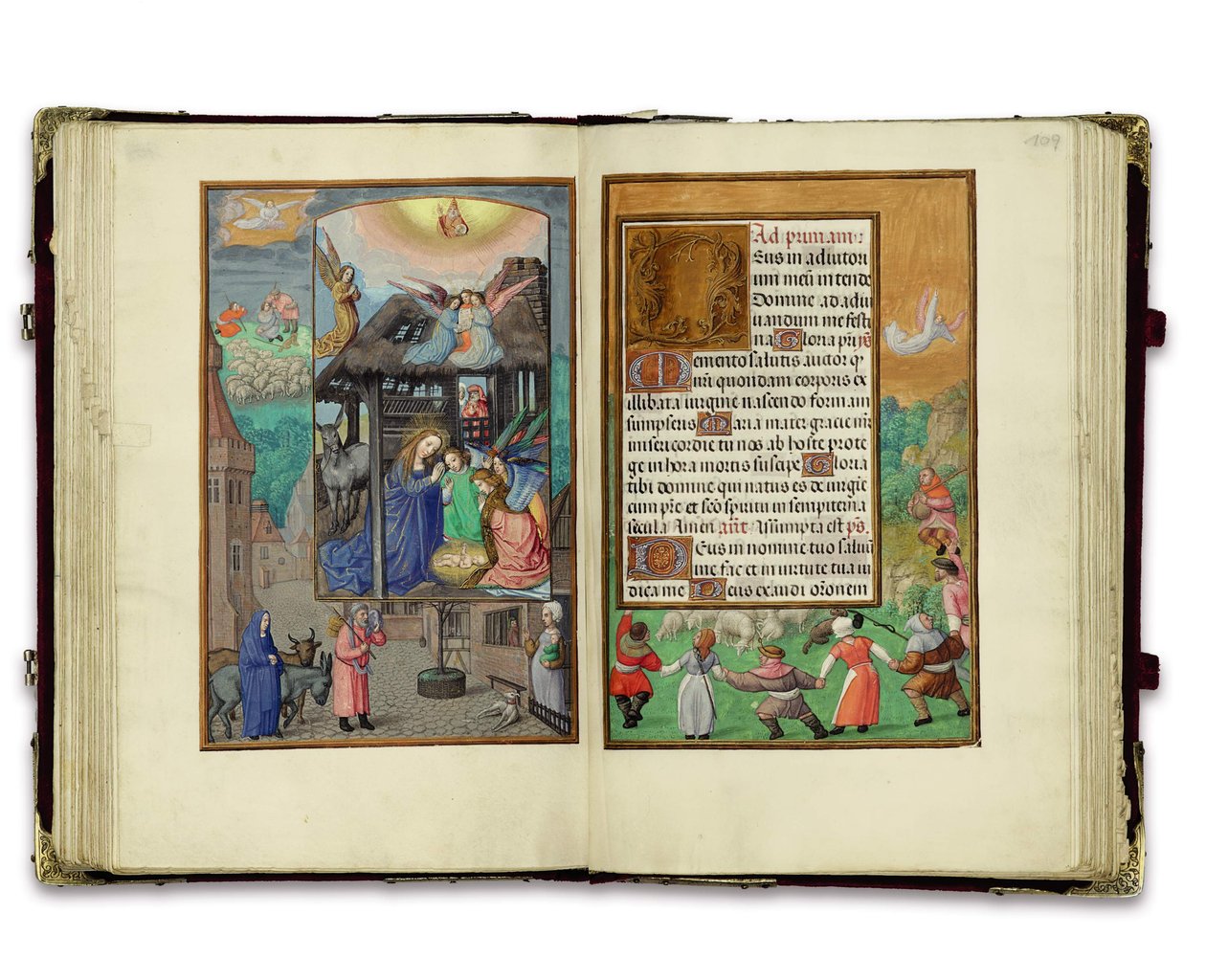 Folio z Godzinek Rotszylda, Gandawa lub Brugia, ok. 1505 autorstwa Flemish School