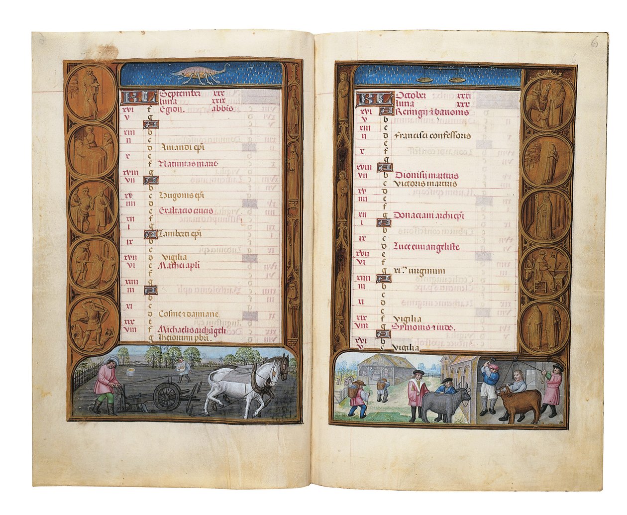 Folio z Godzinek Rotszylda, Gandawa lub Brugia, ok. 1505 autorstwa Flemish School