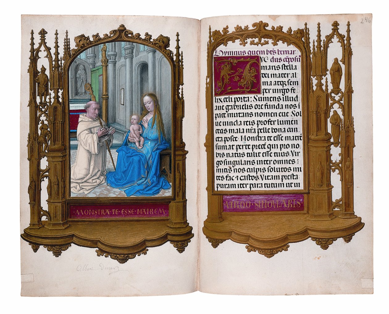 Folio z Godzinek Rotszylda, Gandawa lub Brugia, ok. 1505 autorstwa Flemish School