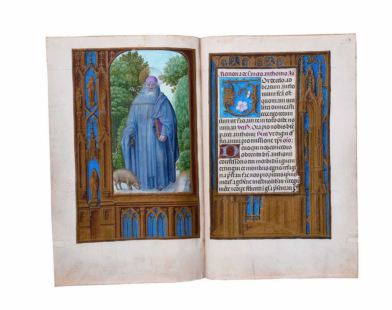 Folio z Godzinek Rotszylda, Gandawa lub Brugia, ok. 1505 autorstwa Flemish School