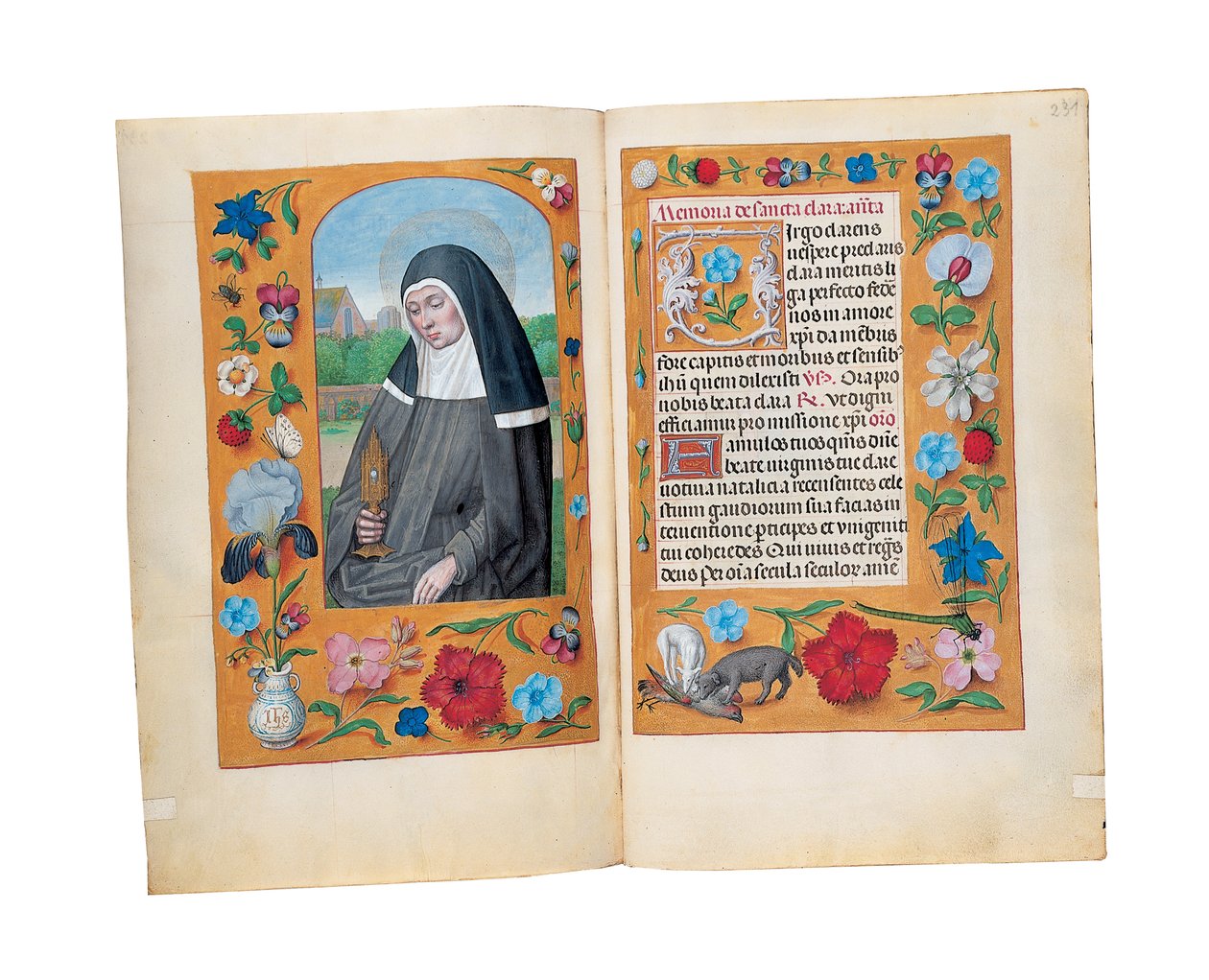 Folio z Godzinek Rotszylda, Gandawa lub Brugia, ok. 1505 autorstwa Flemish School