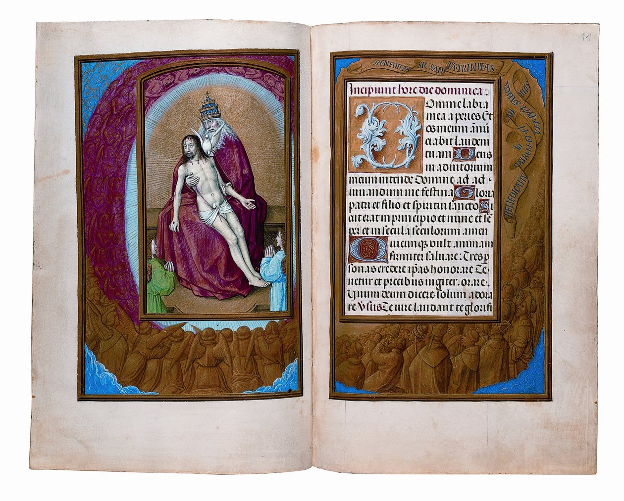 Folio z Godzinek Rotszylda, Gandawa lub Brugia, ok. 1505 autorstwa Flemish School