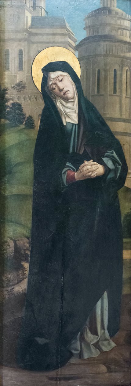 Madonna Boleści, flamandzki malarz neapolitański działający na przełomie XVI i XVI wieku (olej na płótnie) autorstwa Flemish School