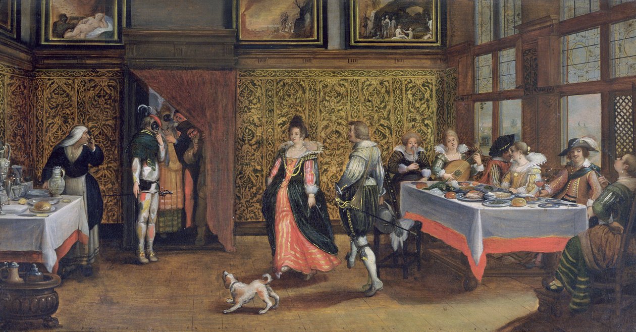 Zamaskowani goście (patrz 254068) autorstwa Flemish School