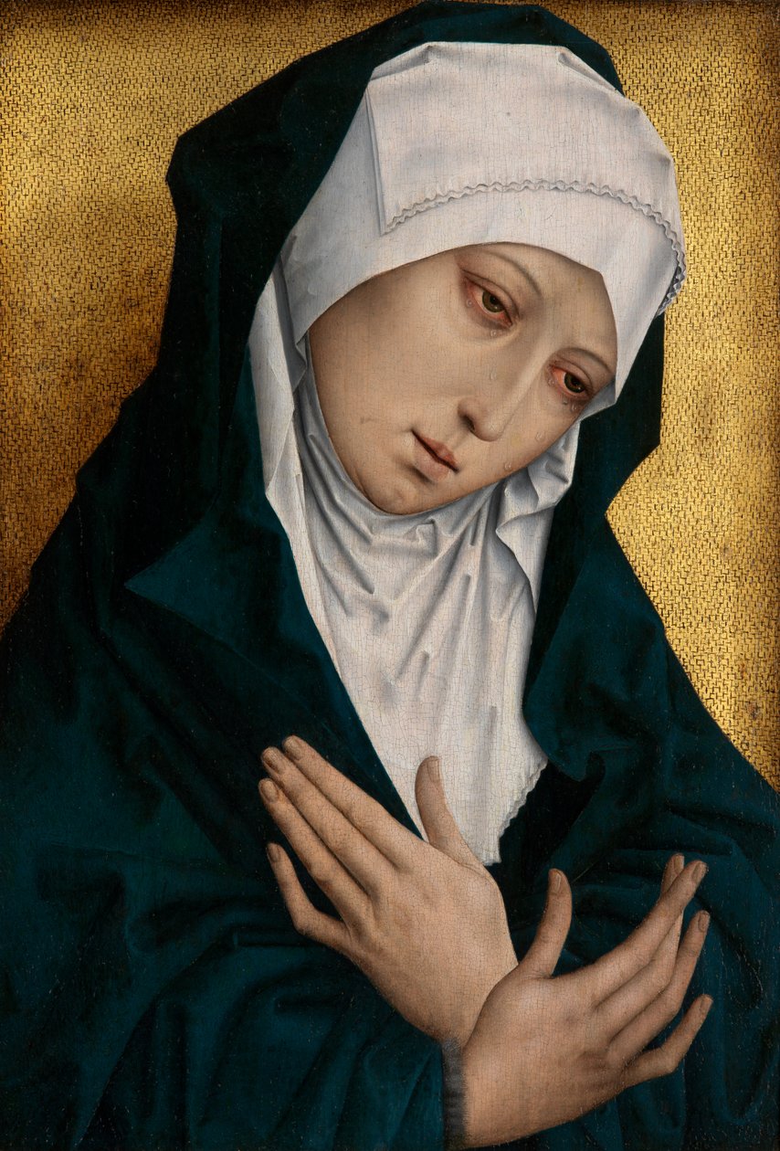 Mater Dolorosa (olej na desce) autorstwa Flemish School