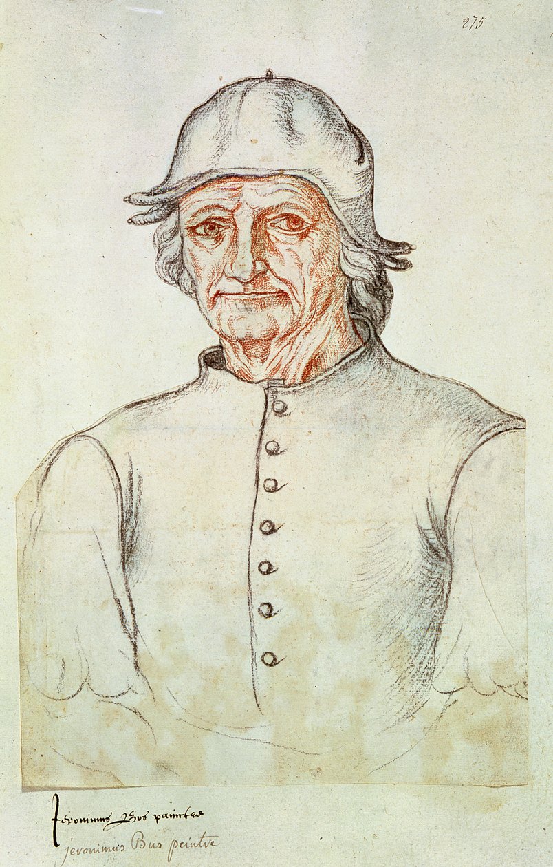 Ms 266 fol.275 Portret Hieronima Boscha (145-1516) z „Recueil d