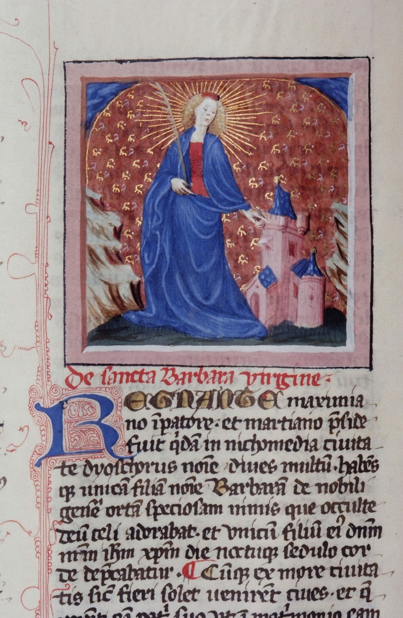 Pani Gen 1111 Strona z Legenda Aurea, Brugia, ok. 1400-10 autorstwa Flemish School