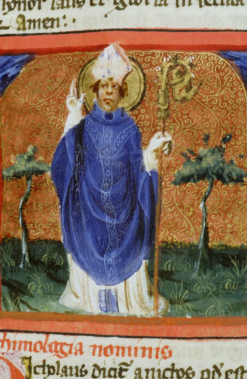 Pani Gen 1111 Strona z Legenda Aurea, Brugia, ok. 1400-10 autorstwa Flemish School