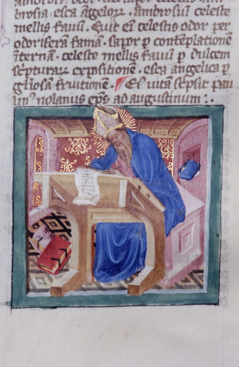 Pani Gen 1111 Strona z Legenda Aurea, Brugia, ok. 1400-10 autorstwa Flemish School