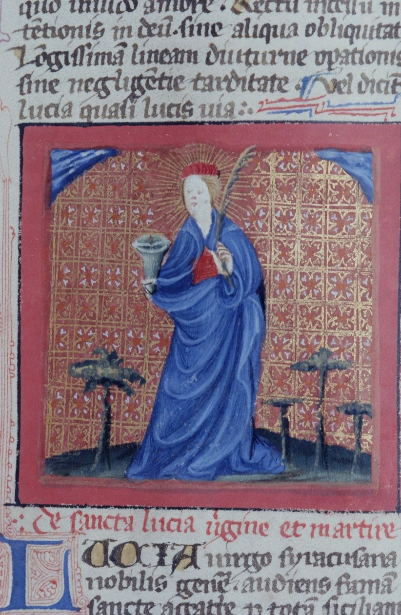 Pani Gen 1111 Strona z Legenda Aurea, Brugia, ok. 1400-10 autorstwa Flemish School