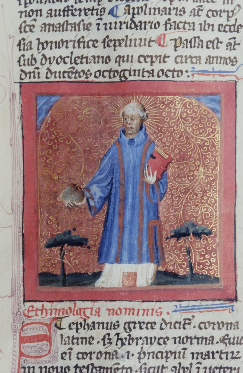 Pani Gen 1111 Strona z Legenda Aurea, Brugia, ok. 1400-10 autorstwa Flemish School