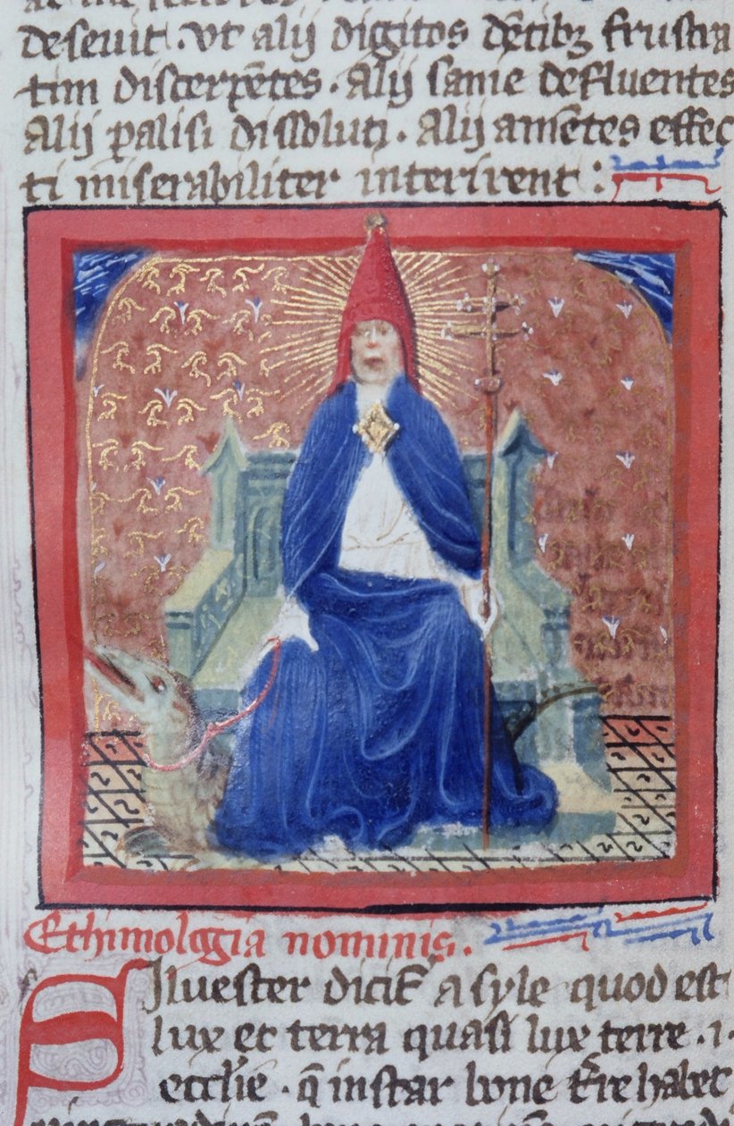 Pani Gen 1111 Strona z Legenda Aurea, Brugia, ok. 1400-10 autorstwa Flemish School