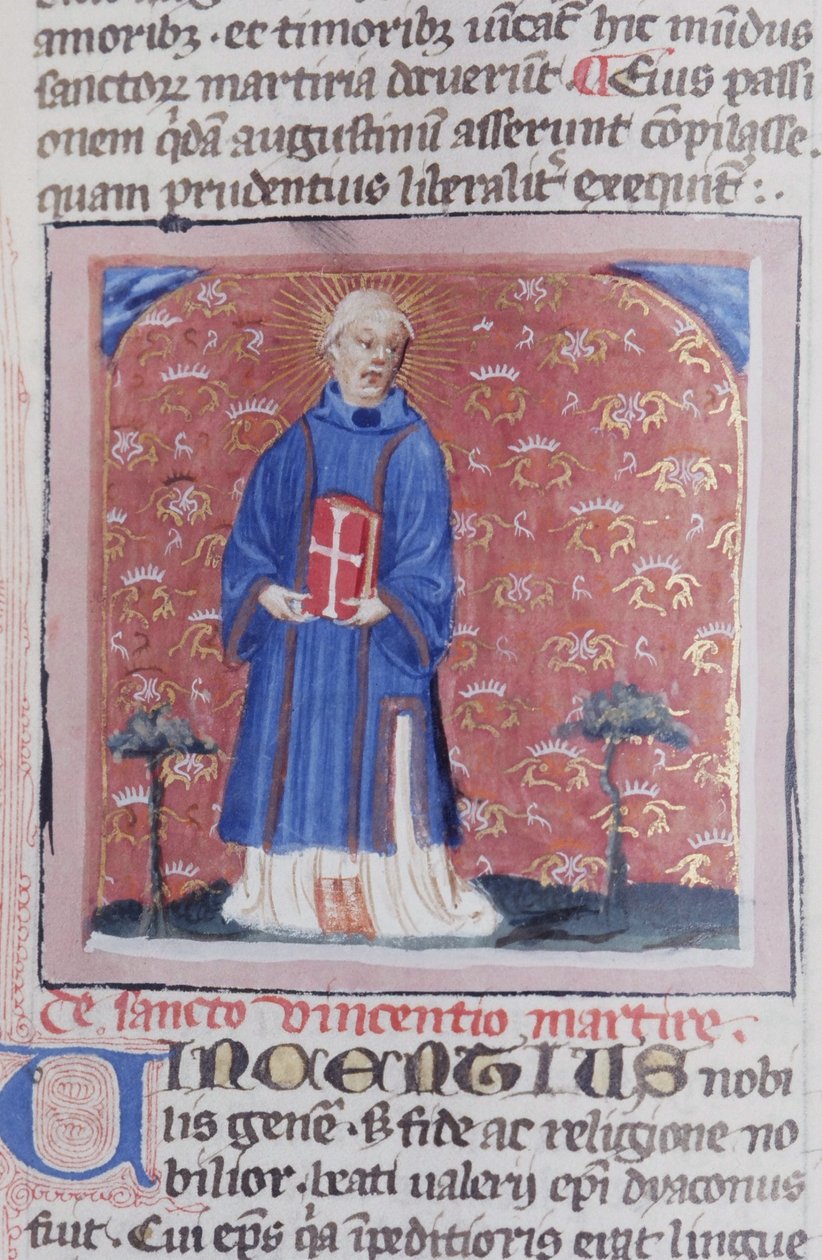 Pani Gen 1111 Strona z Legenda Aurea, Brugia, ok. 1400-10 autorstwa Flemish School