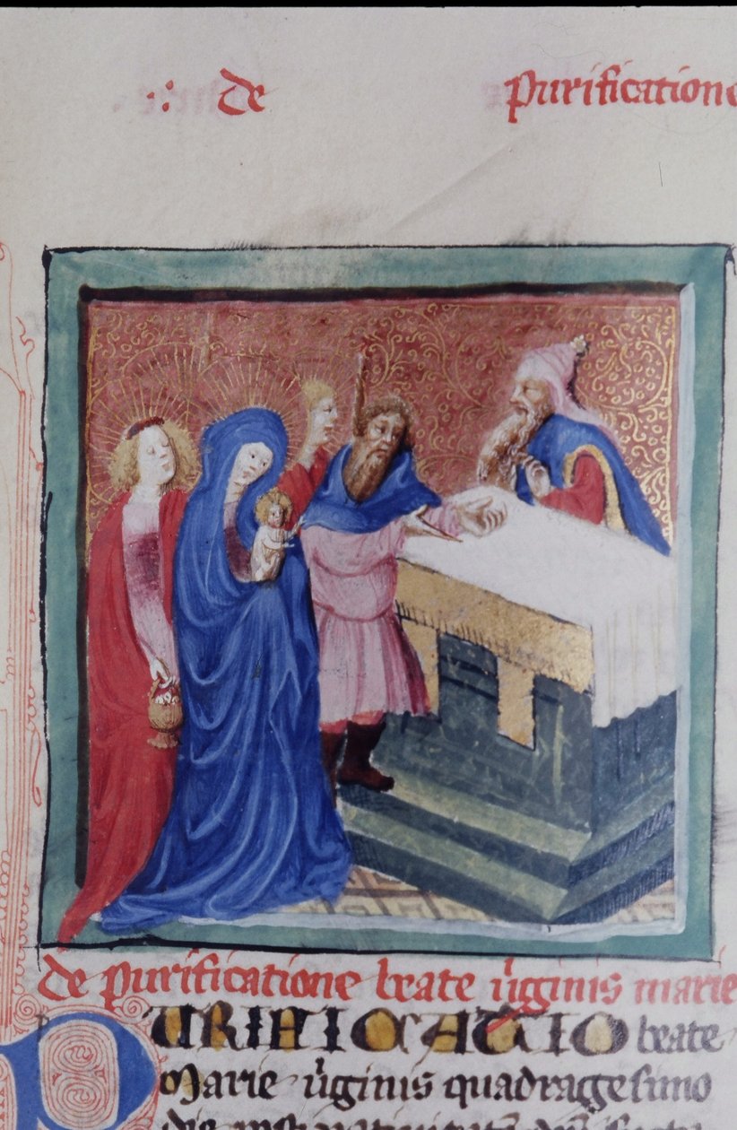 Pani Gen 1111 Strona z Legenda Aurea, Brugia, ok. 1400-10 autorstwa Flemish School