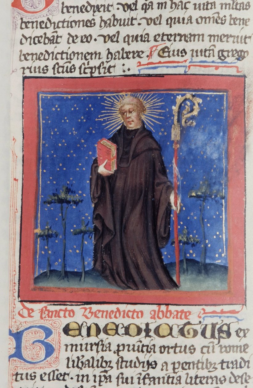 Pani Gen 1111 Strona z Legenda Aurea, Brugia, ok. 1400-10 autorstwa Flemish School