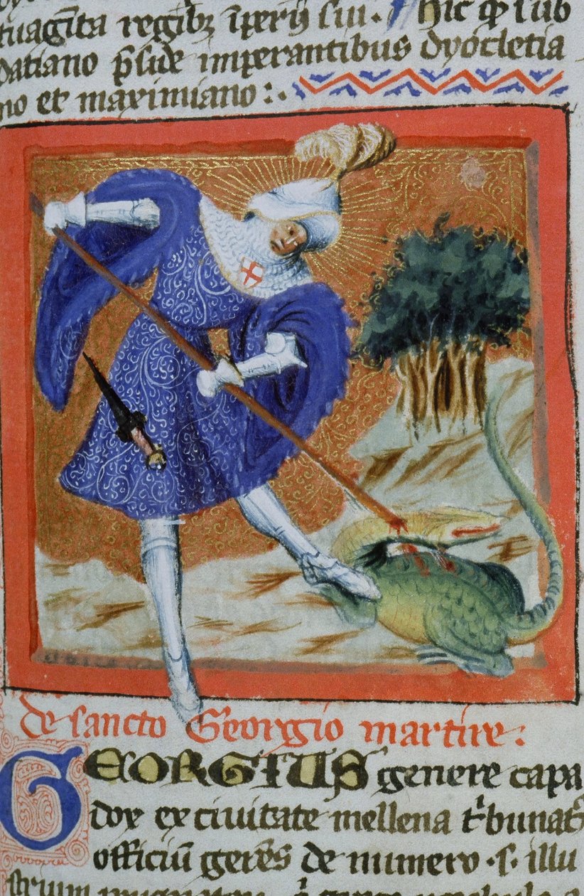 Pani Gen 1111 Strona z Legenda Aurea, Brugia, ok. 1400-10 autorstwa Flemish School
