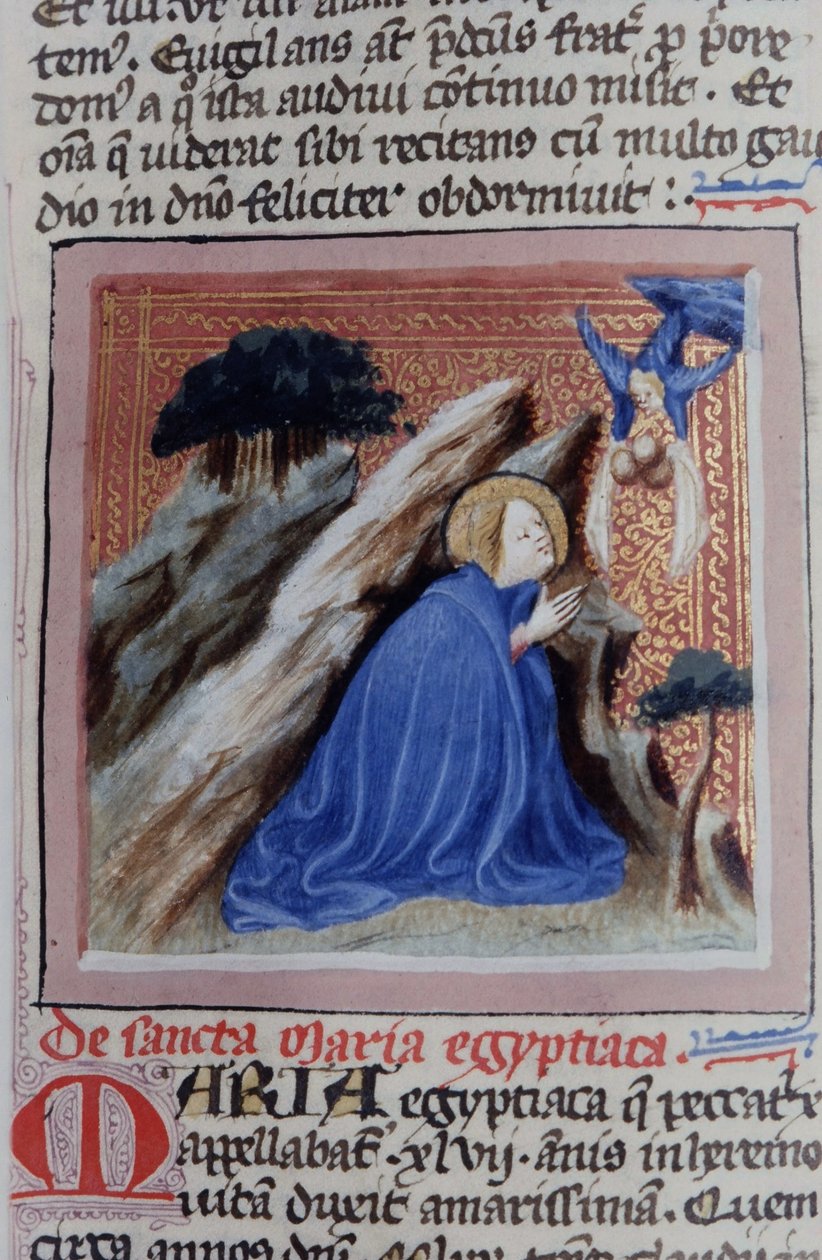 Pani Gen 1111 Strona z Legenda Aurea, Brugia, ok. 1400-10 autorstwa Flemish School