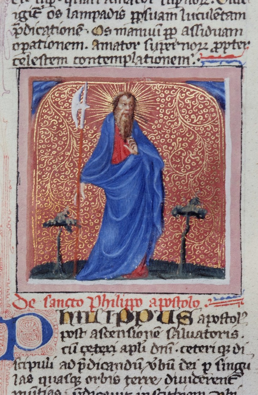 Pani Gen 1111 Strona z Legenda Aurea, Brugia, ok. 1400-10 autorstwa Flemish School