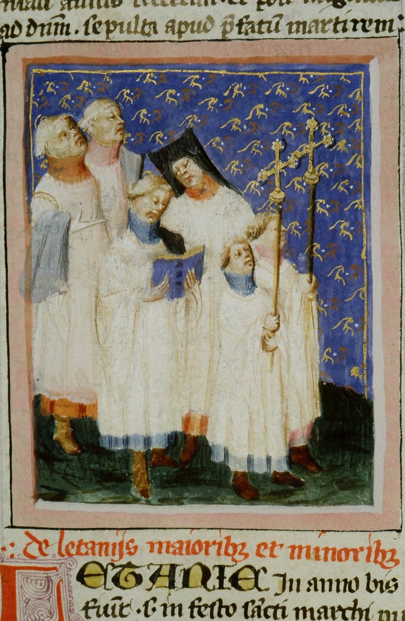 Pani Gen 1111 Strona z Legenda Aurea, Brugia, ok. 1400-10 autorstwa Flemish School
