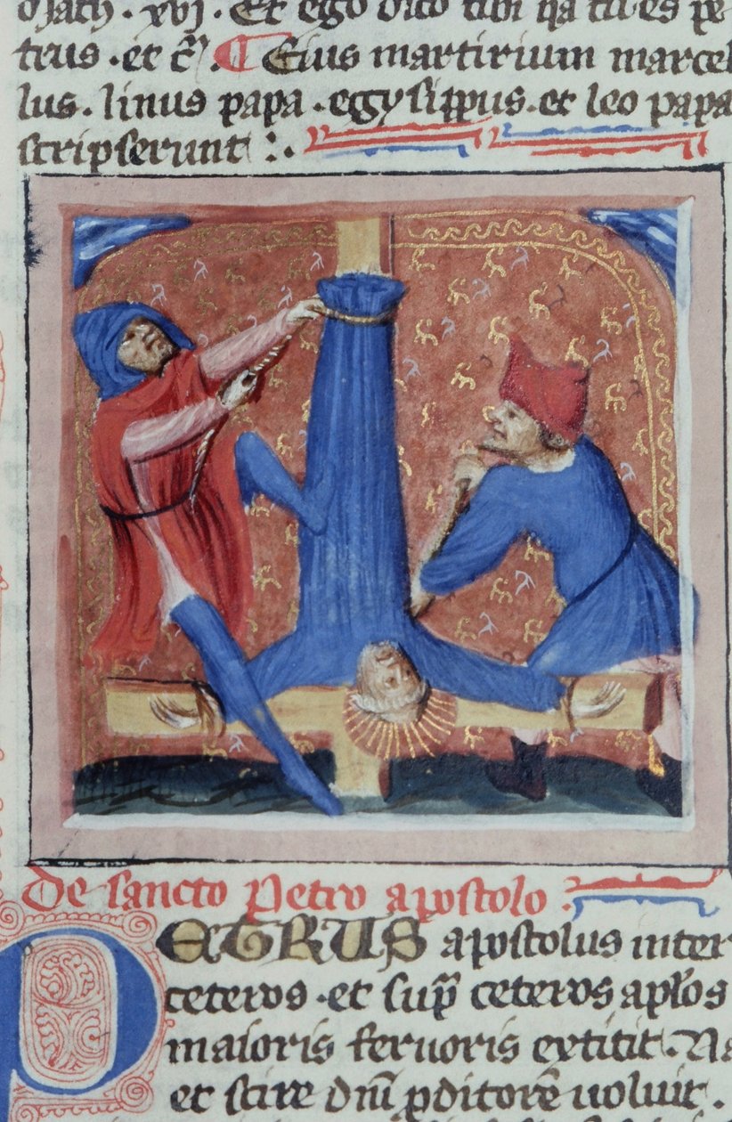 Pani Gen 1111 Strona z Legenda Aurea, Brugia, ok. 1400-10 autorstwa Flemish School