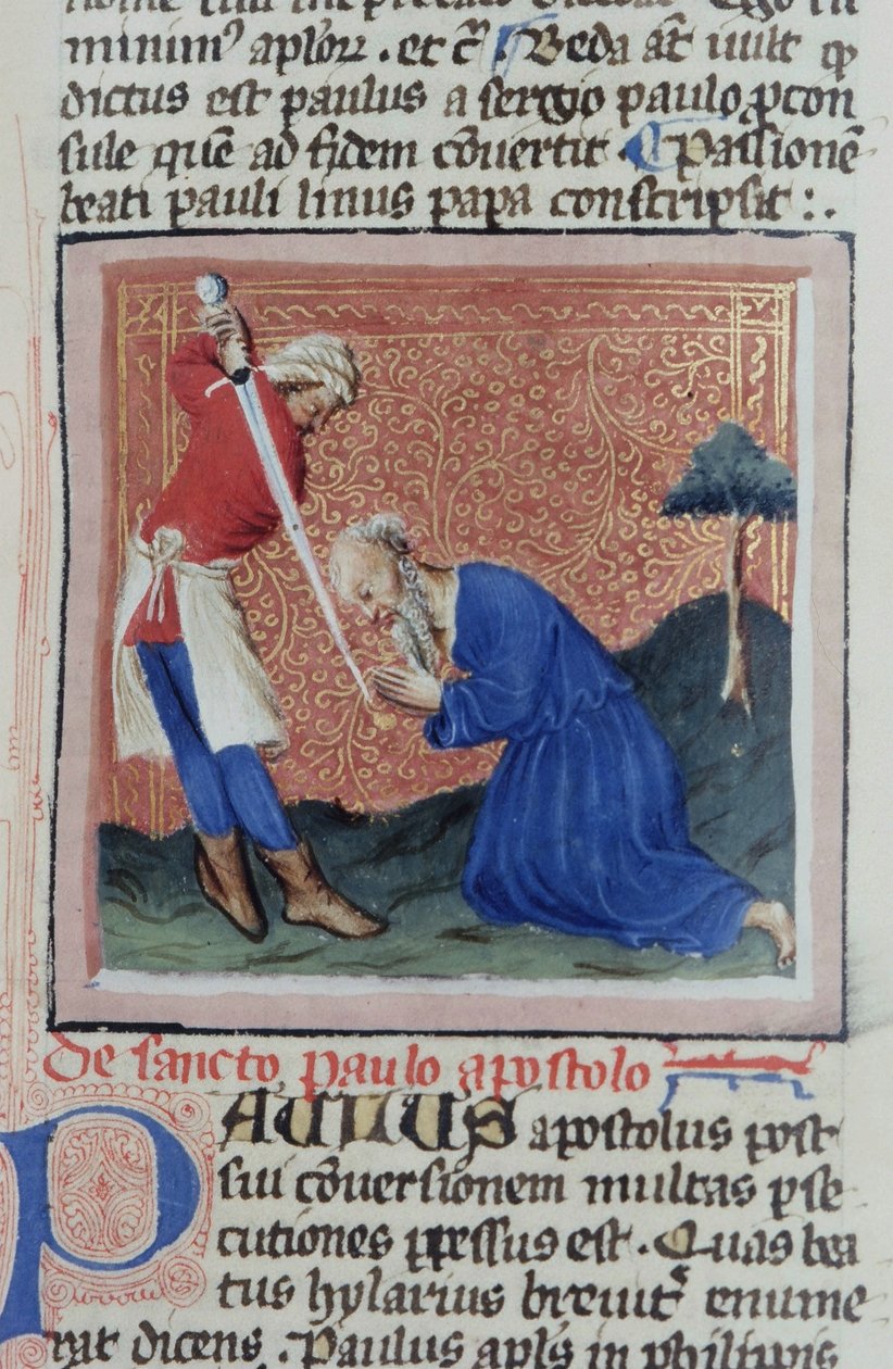 Pani Gen 1111 Strona z Legenda Aurea, Brugia, ok. 1400-10 autorstwa Flemish School