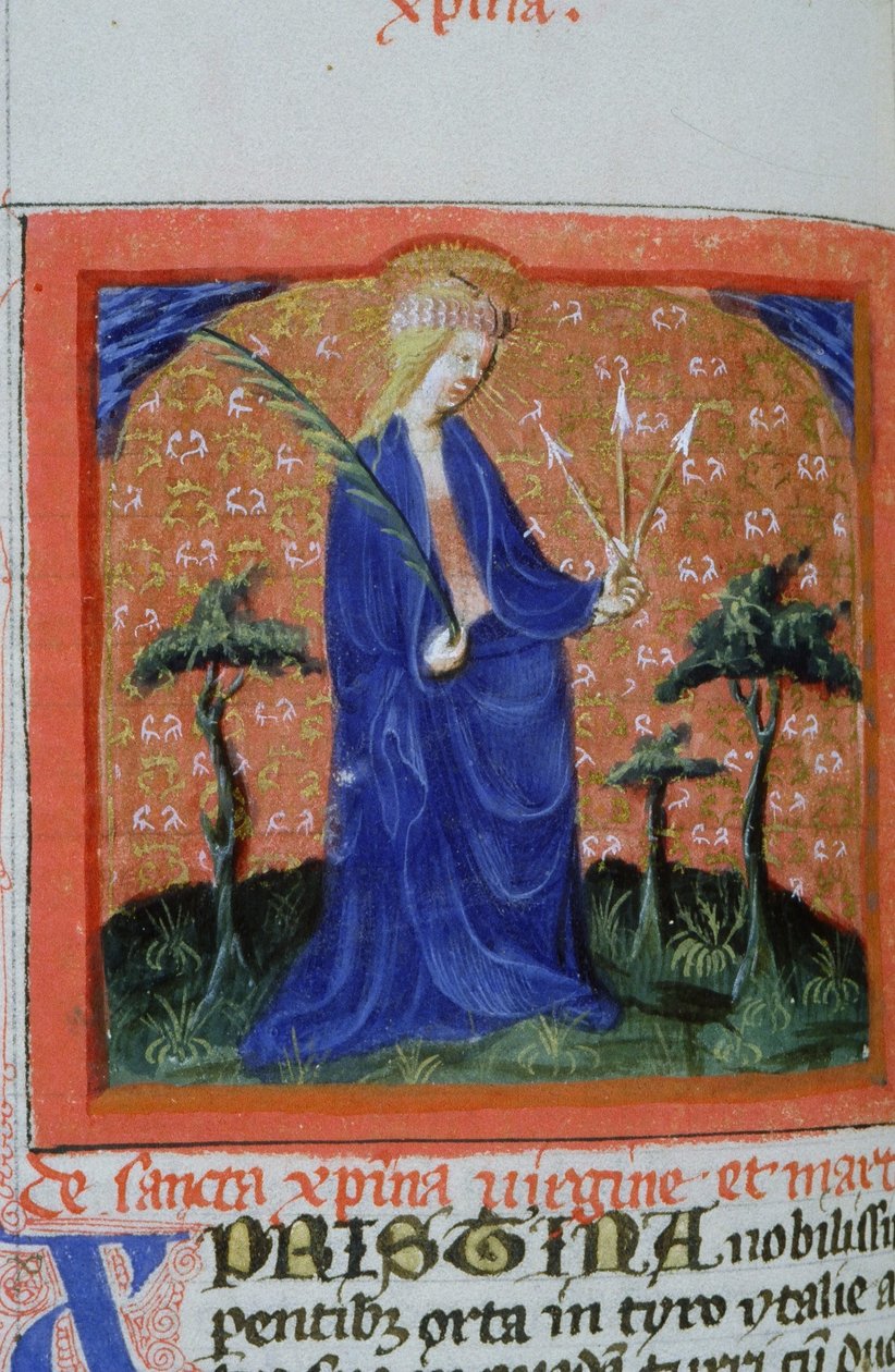Pani Gen 1111 Strona z Legenda Aurea, Brugia, ok. 1400-10 autorstwa Flemish School