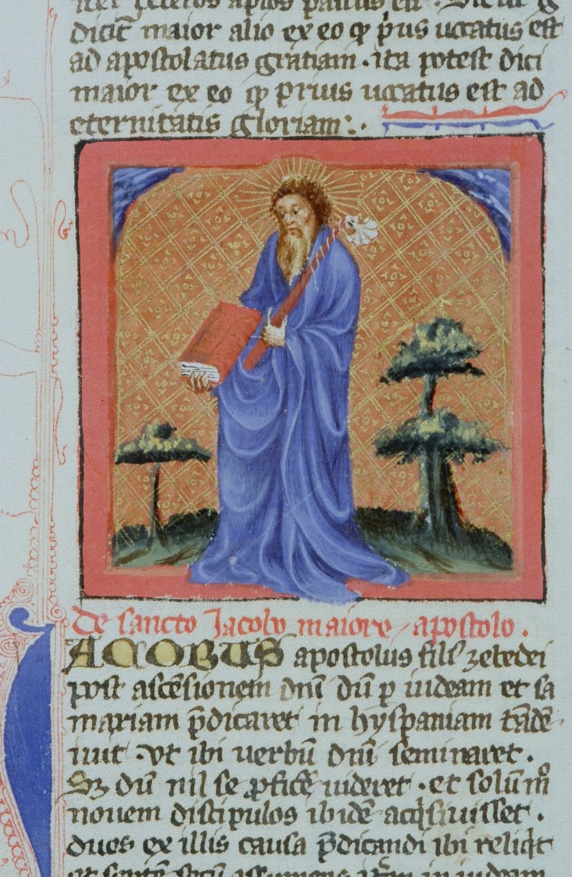 Pani Gen 1111 Strona z Legenda Aurea, Brugia, ok. 1400-10 autorstwa Flemish School