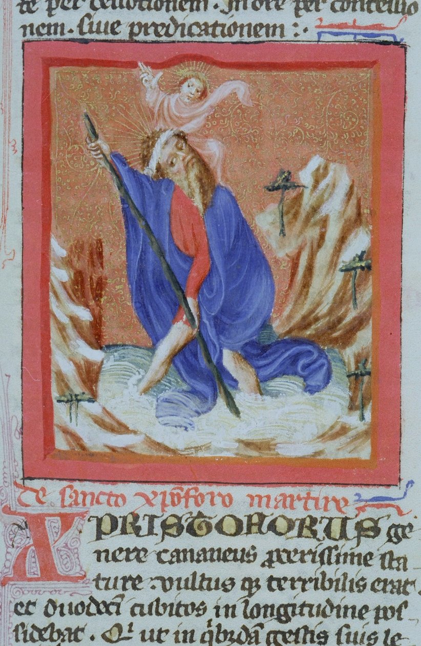 Pani Gen 1111 Strona z Legenda Aurea, Brugia, ok. 1400-10 autorstwa Flemish School