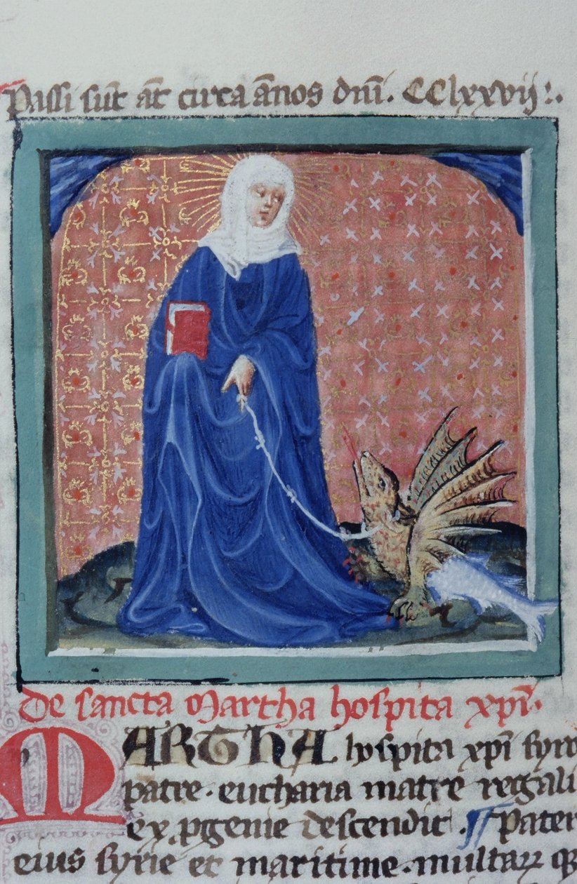 Pani Gen 1111 Strona z Legenda Aurea, Brugia, ok. 1400-10 autorstwa Flemish School