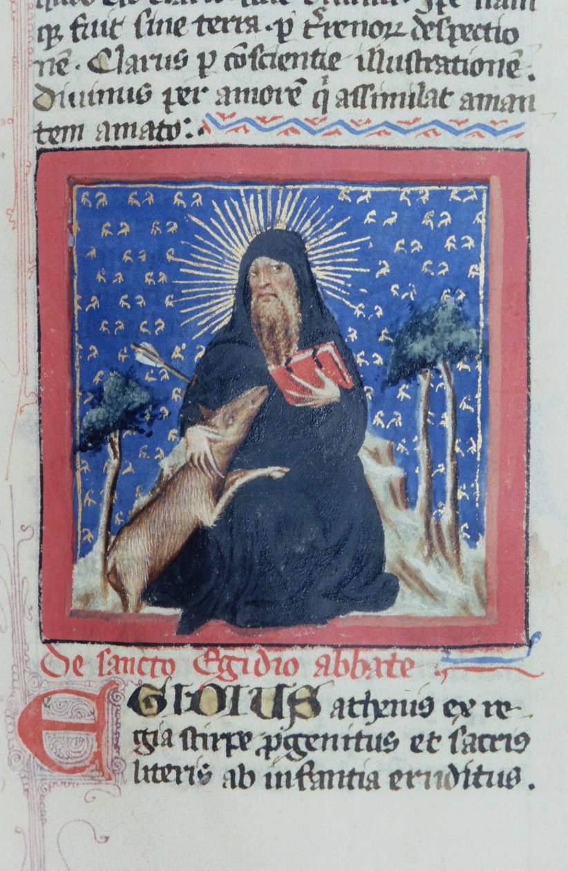Pani Gen 1111 Strona z Legenda Aurea, Brugia, ok. 1400-10 autorstwa Flemish School