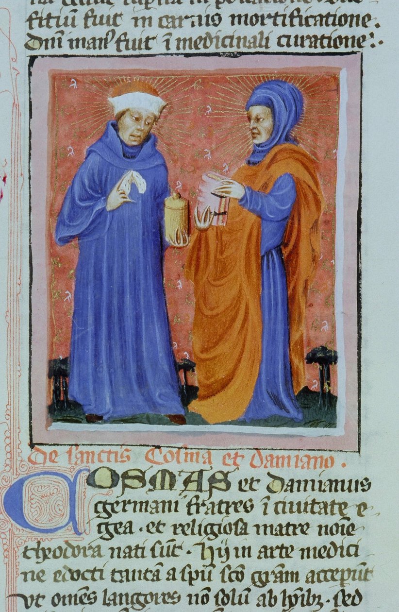 Pani Gen 1111 Strona z Legenda Aurea, Brugia, ok. 1400-10 autorstwa Flemish School