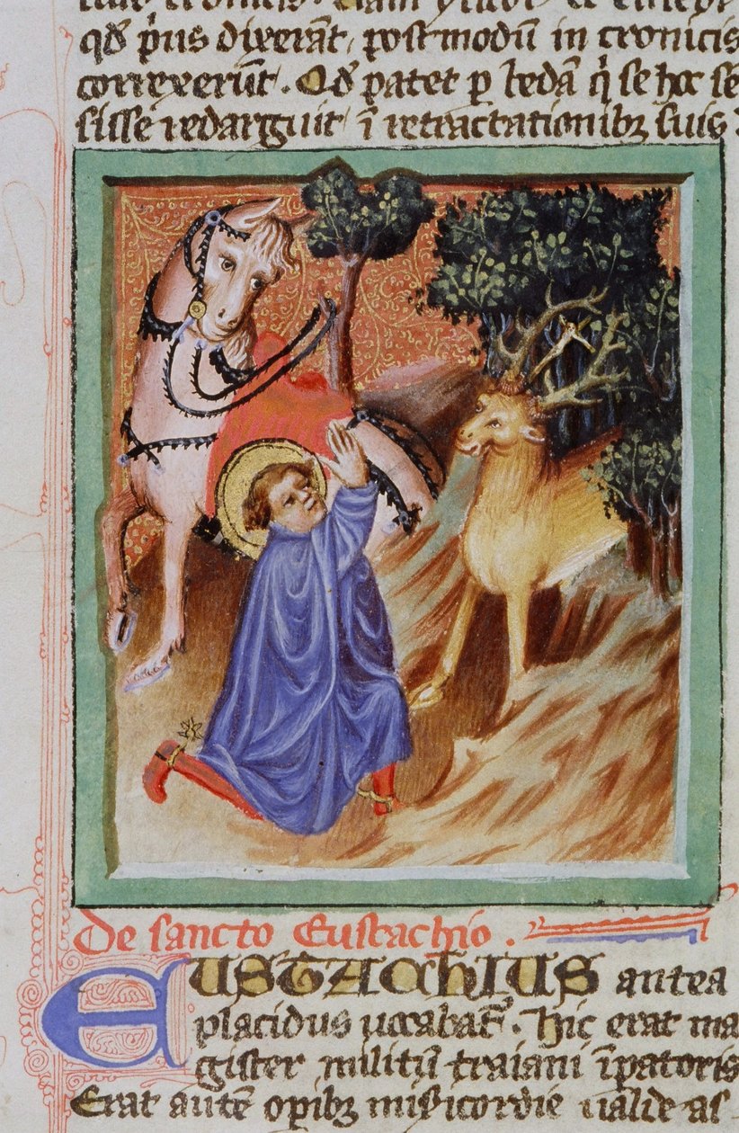 Pani Gen 1111 Strona z Legenda Aurea, Brugia, ok. 1400-10 autorstwa Flemish School