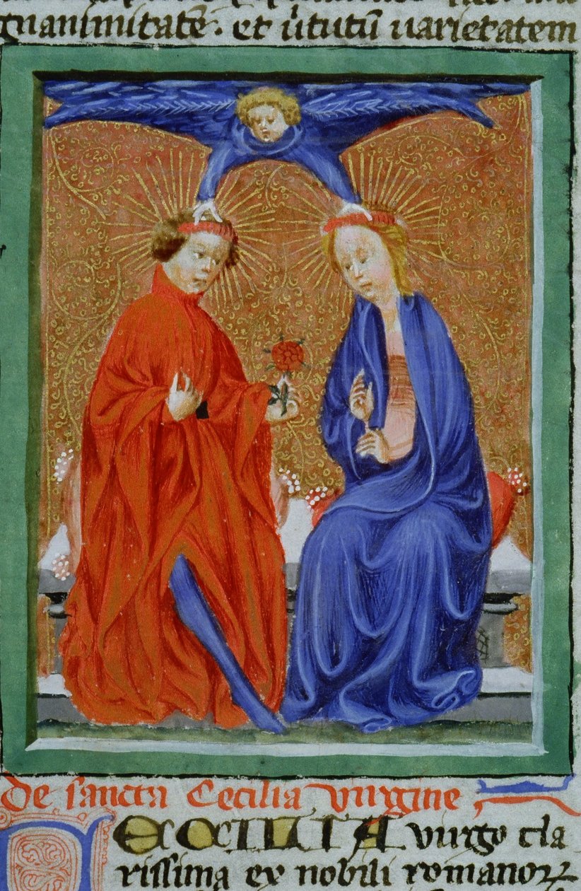 Pani Gen 1111 Strona z Legenda Aurea, Brugia, ok. 1400-10 autorstwa Flemish School