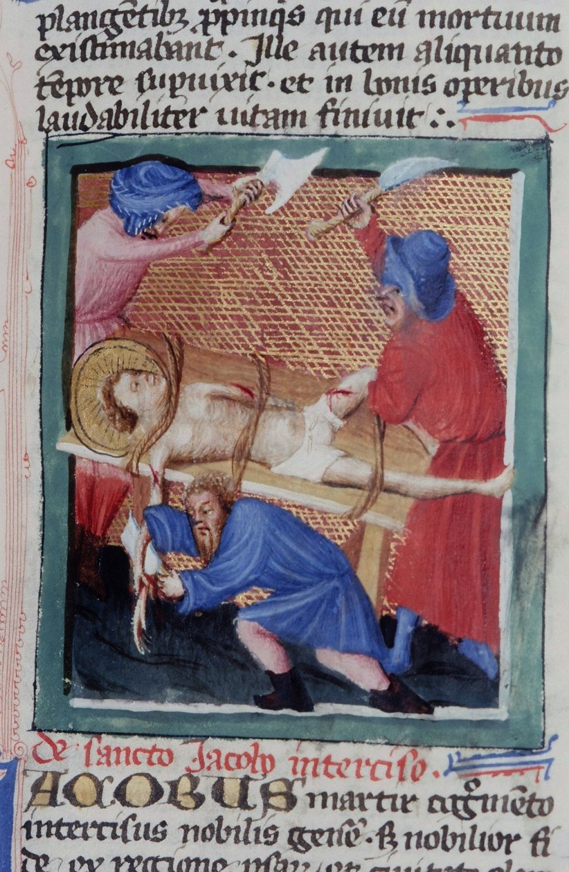 Pani Gen 1111 Strona z Legenda Aurea, Brugia, ok. 1400-10 autorstwa Flemish School