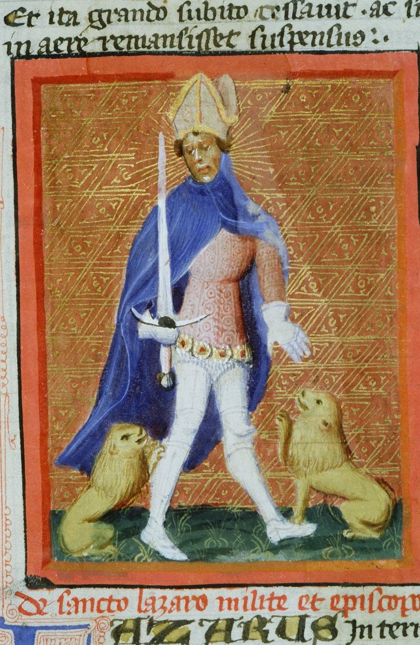 Pani Gen 1111 Strona z Legenda Aurea, Brugia, ok. 1400-10 autorstwa Flemish School
