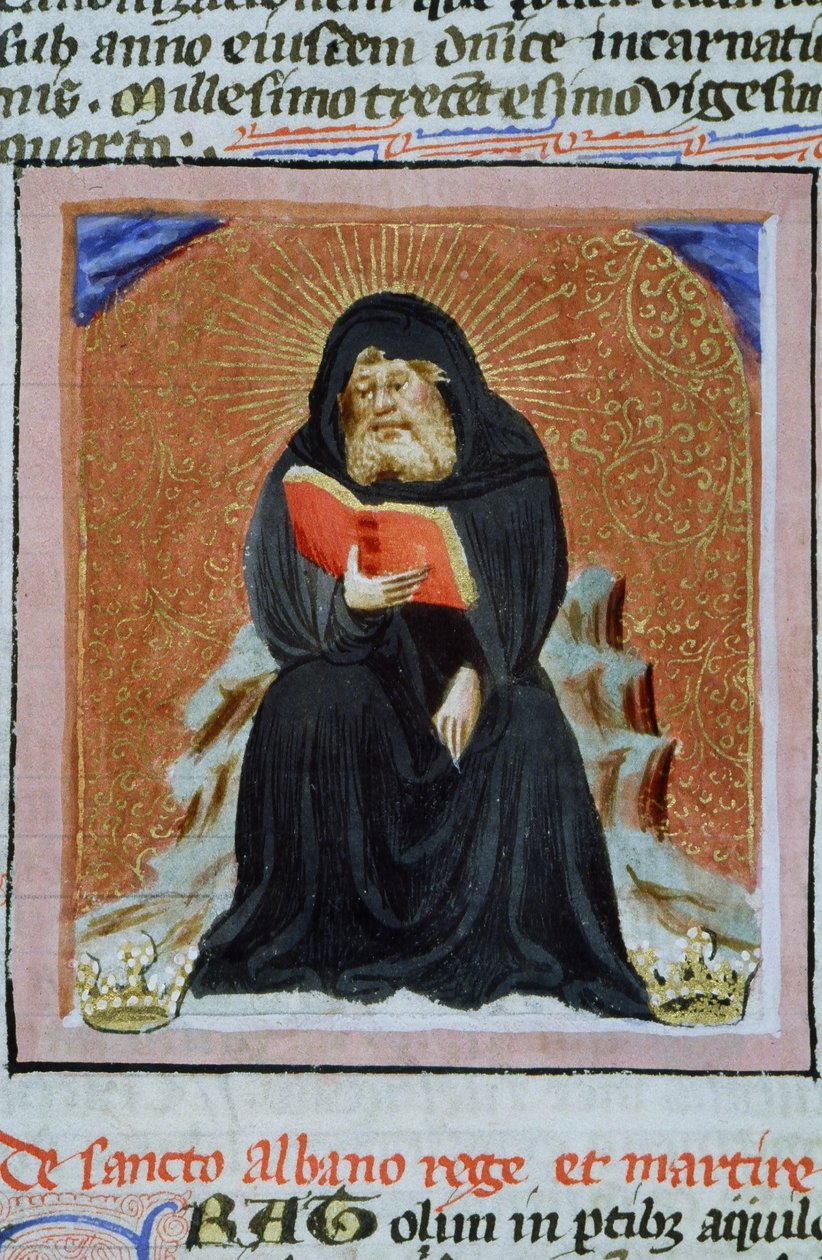 Pani Gen 1111 Strona z Legenda Aurea, Brugia, ok. 1400-10 autorstwa Flemish School