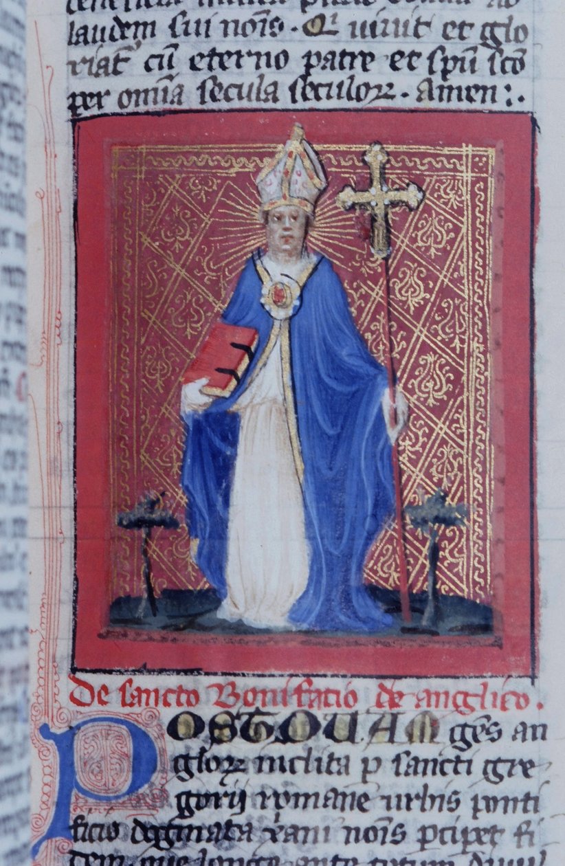 Pani Gen 1111 Strona z Legenda Aurea, Brugia, ok. 1400-10 autorstwa Flemish School