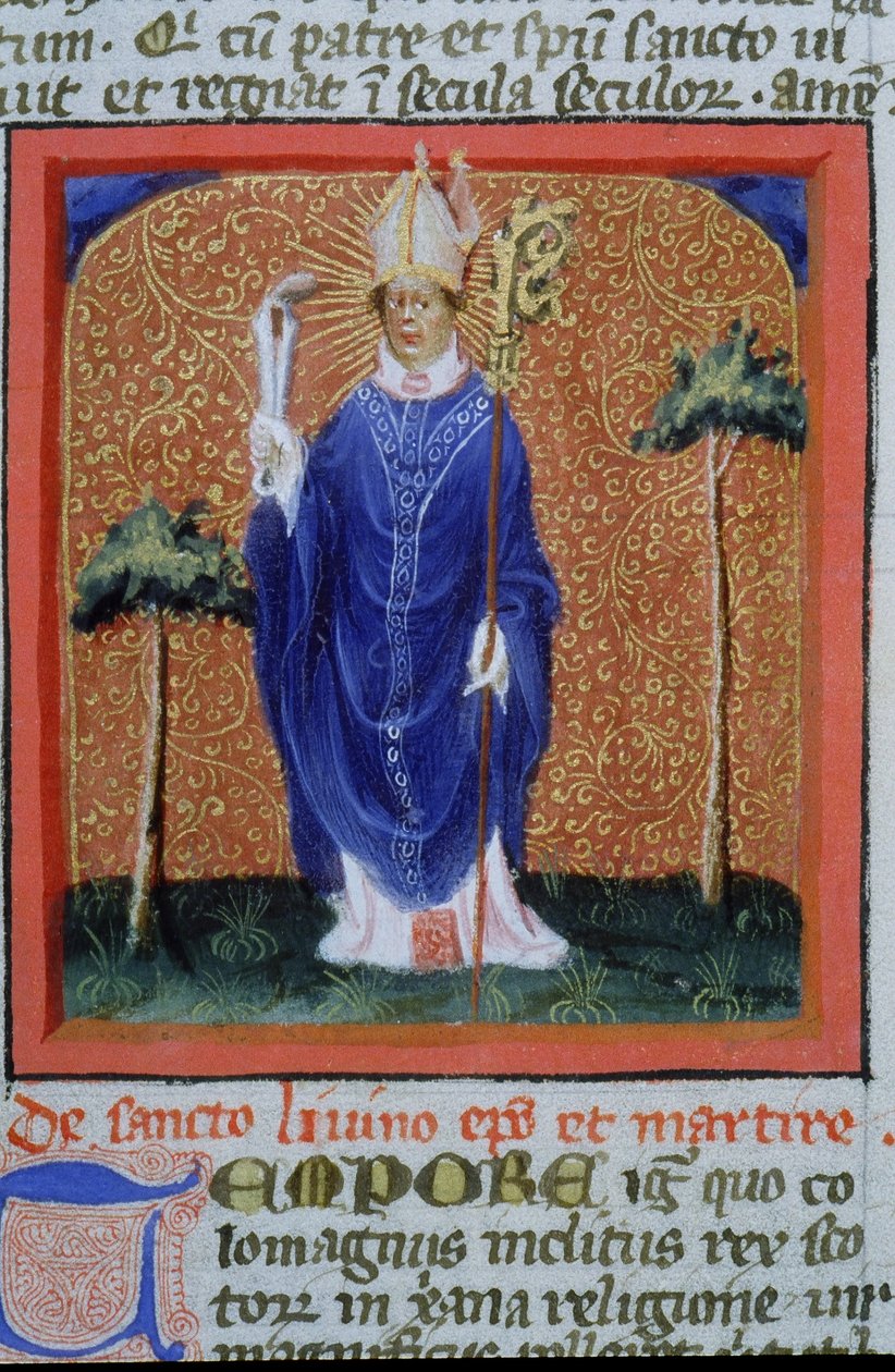 Pani Gen 1111 Strona z Legenda Aurea, Brugia, ok. 1400-10 autorstwa Flemish School